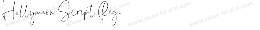 Hollymoon Script Reg字体转换